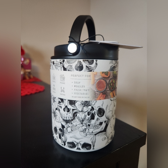 Hydrapeak- Skull/Floral Design 32oz Food Jar - Picture 2 of 9